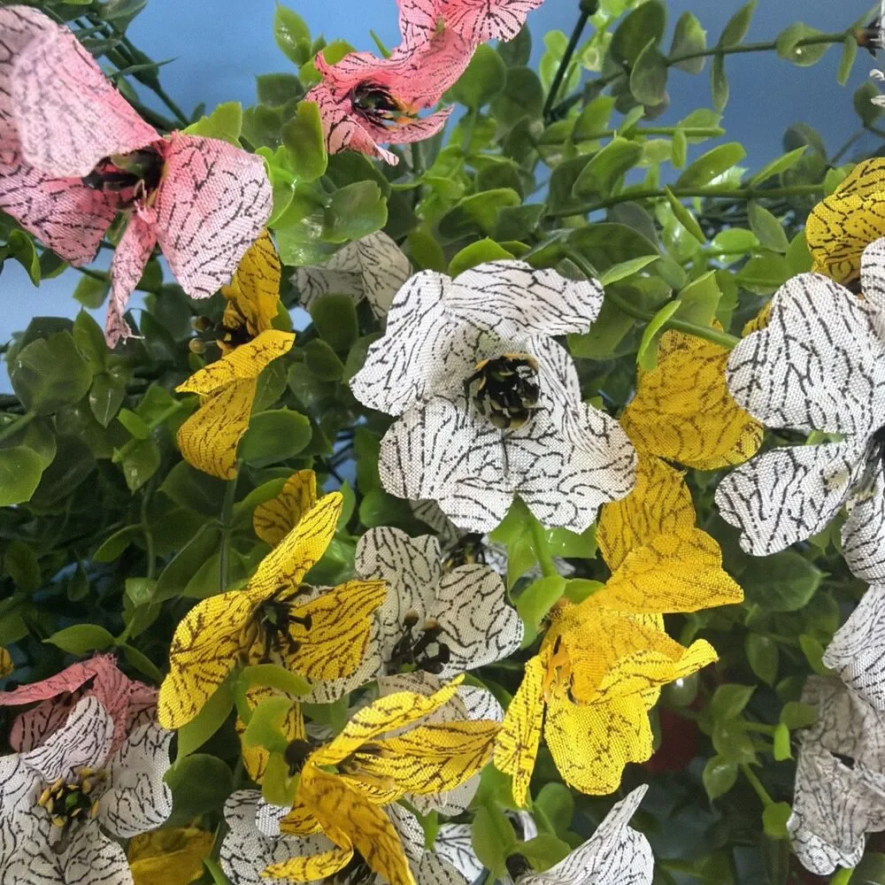 Artificial Flowers for Outdoors UV Resistant Fake Plants 6 Colors Included In $